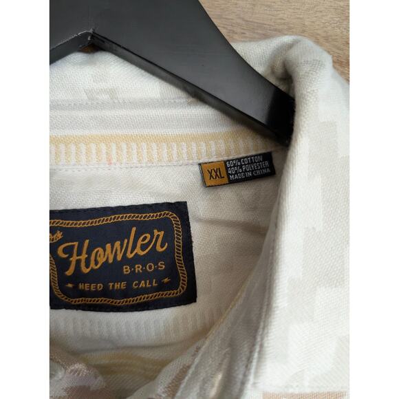 Howler Bros Flannel Shirt Men 2XL Multi Aztec Sheridan Long Sleeve Button-Up NWT - Picture 3 of 4
